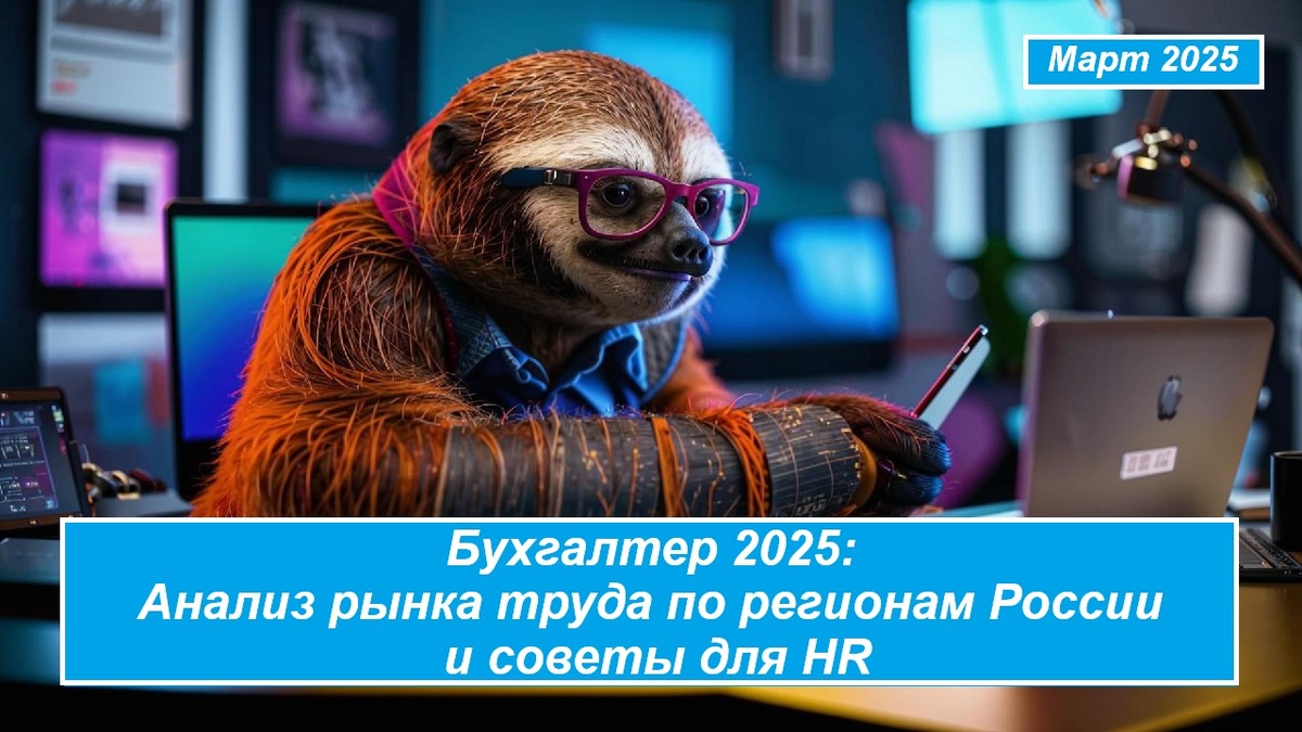 Бухгалтер 2025: Анализ рынка труда по регионам России и советы для HR