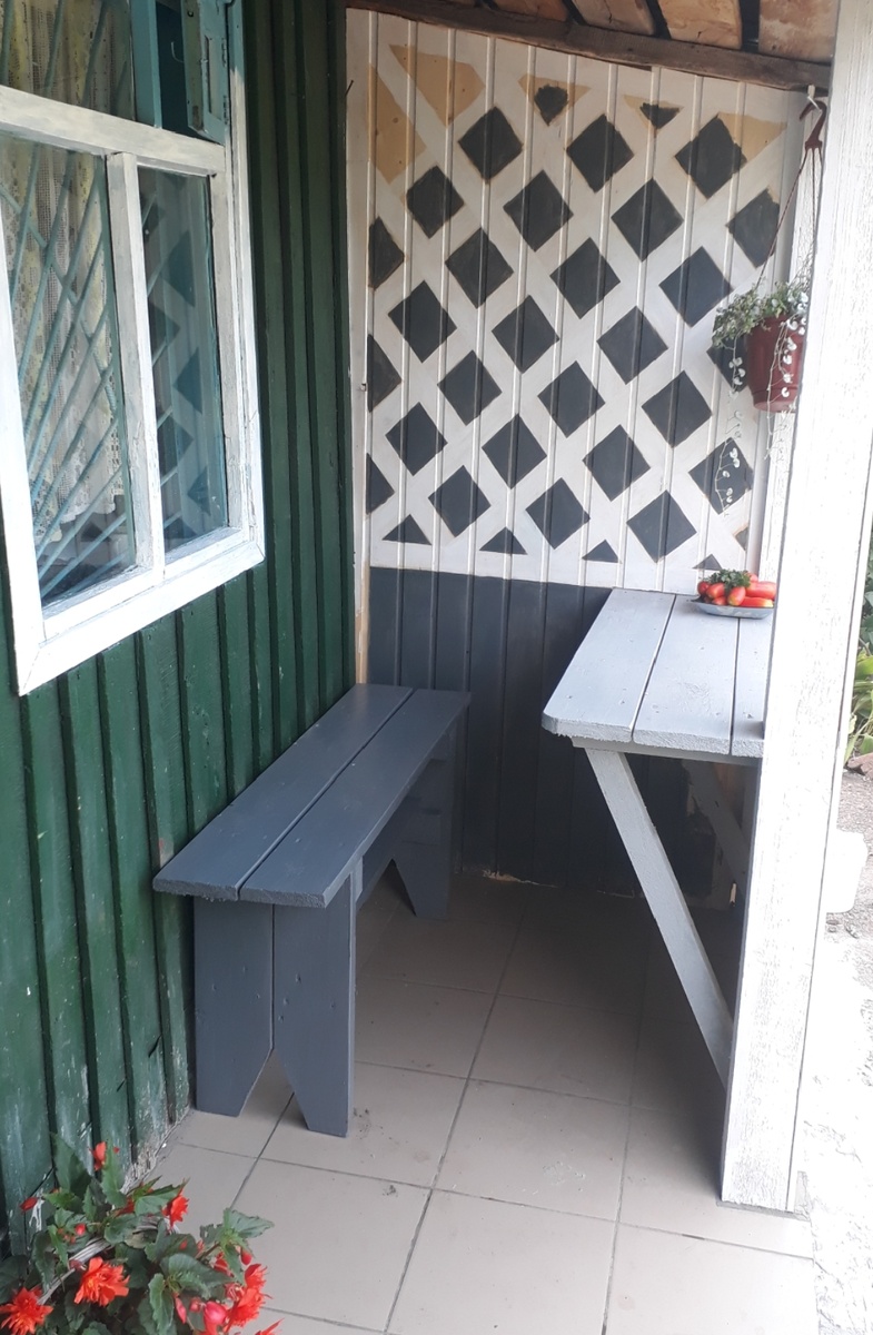 Фрагмент работы плотника на моей даче