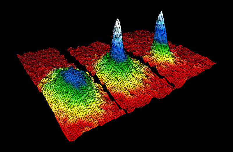 В 1920-х годах Сатьендра Нат Бозе и Альберт Эйнштейн впервые предположили новую форму материи, в которой отдельные атомы объединяются и ведут себя как один суператом. Но ученые Эрик А. Корнелл и Карл Э. Виман продемонстрировали это лишь семь десятилетий спустя, на ультрахолодных атомах рубидия.