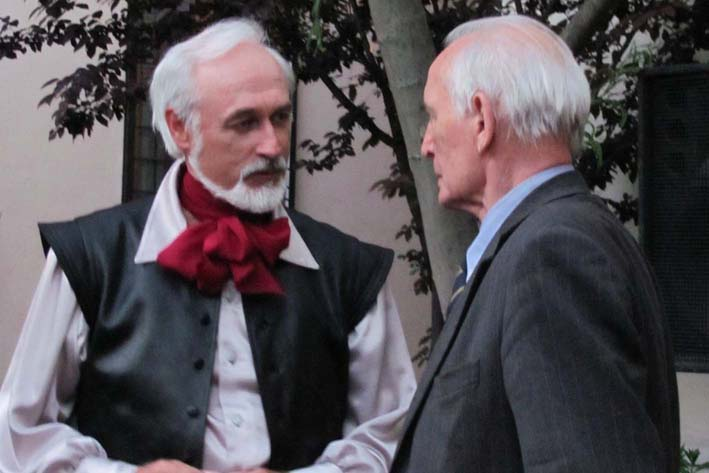 На фото - Василий Лановой и Константин Фролов (фото с Михайловым пока просто не нашёл)