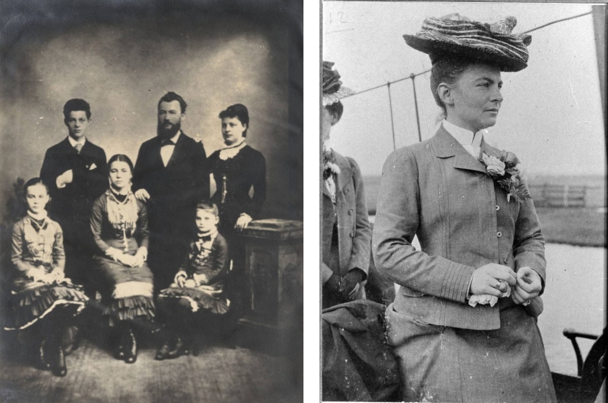 Хелена, Густав, Марта, Вильгельм, Эмми и Эмилия Мюллер, ок. 1880 г.