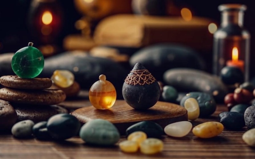  Натуральные камни и умение держать язык за зубами могут защитить от сглаза. Фото: fusionbrain.ai