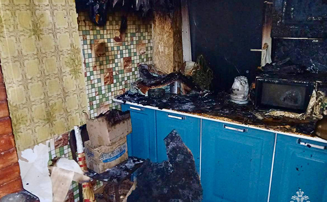 Тверским пожарным удалось уберечь дом от огня