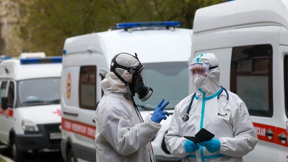    Покровская больница в Санкт-Петербурге в период пандемии коронавирусной инфекции. Автор фото: Сергей Коньков/ДП