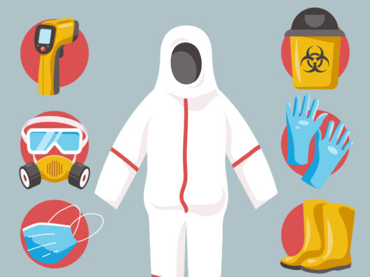    защитный костюм против радиации // фото: freepik
