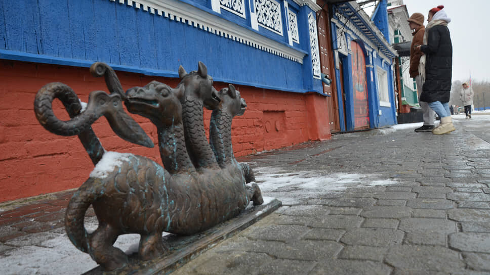 Уличная скульптура в исторической части Городца.📷Фото: Андрей Репин / Коммерсантъ