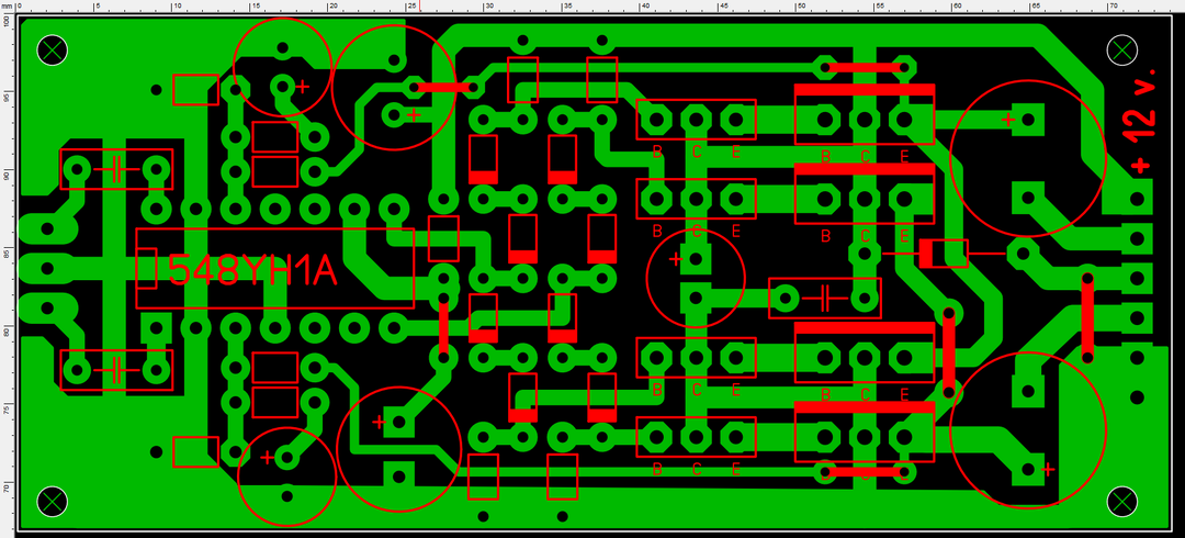 УНЧ на 548УН1А и транзисторах