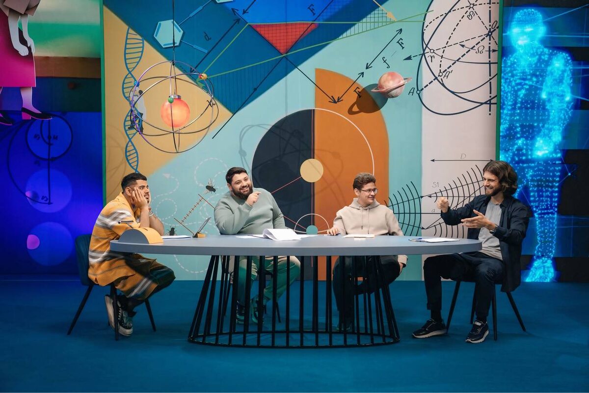 Съемки шоу "Наука для всех" 1-й сезон