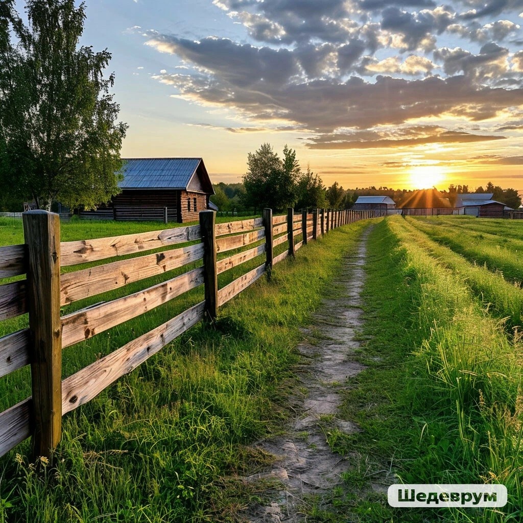 Забор между участками в Ивановке
