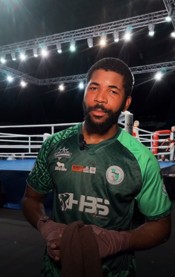    Луис Тоби Онголо. Фото: стоп-кадр видео пресс-службы Федерации бокса Петербурга