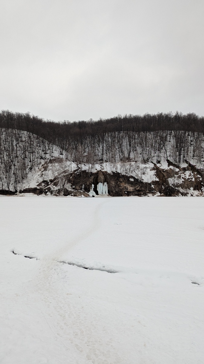 Водопад на другом берегу реки Инзер 