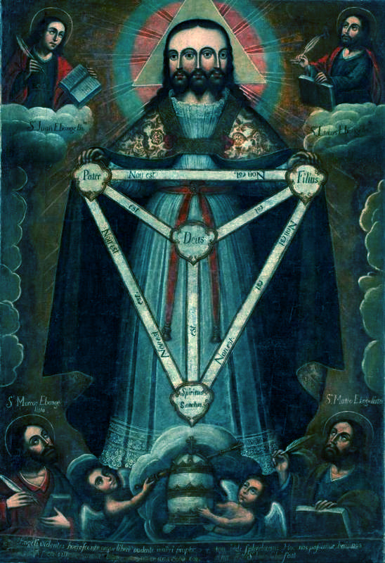 Икона Троица смесоипостасная