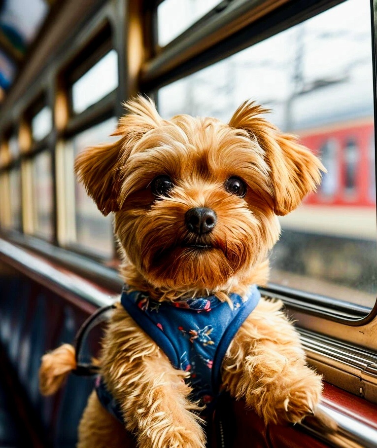 Животное в поезде