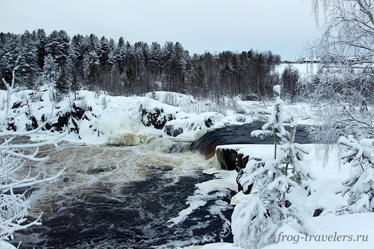 Воицкий падун зимой