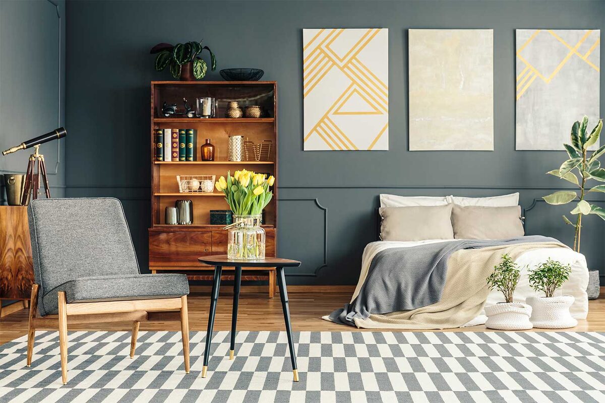 Спальня в ретро стиле (фото: hoff.ru)