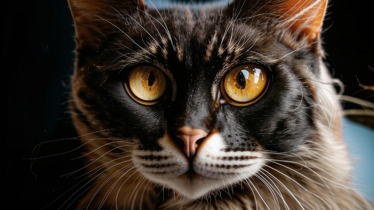 Американская жесткошерстная кошка с уникальной шерстью