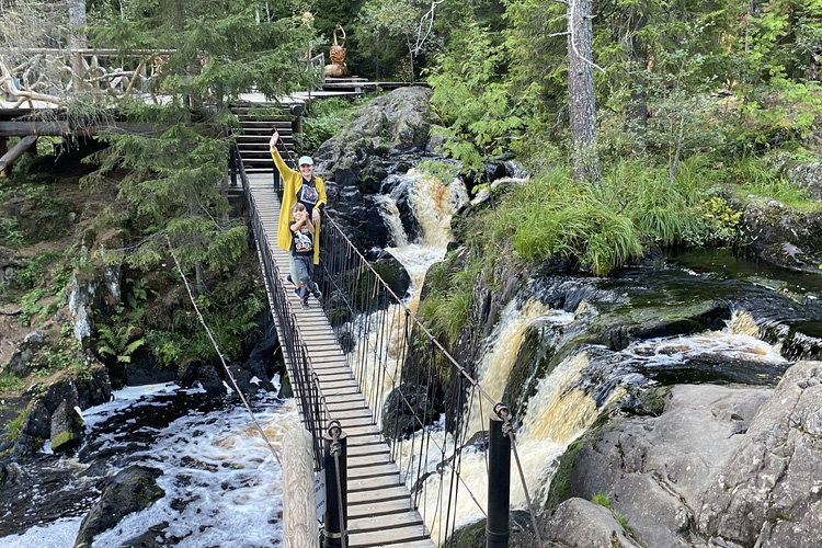 Мы на водопадах Ахвенкоски