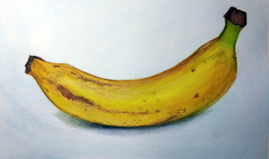 Вот такой банан у меня получился на этом дешёвом, но при этом на удивление приличном китайском хлопке.