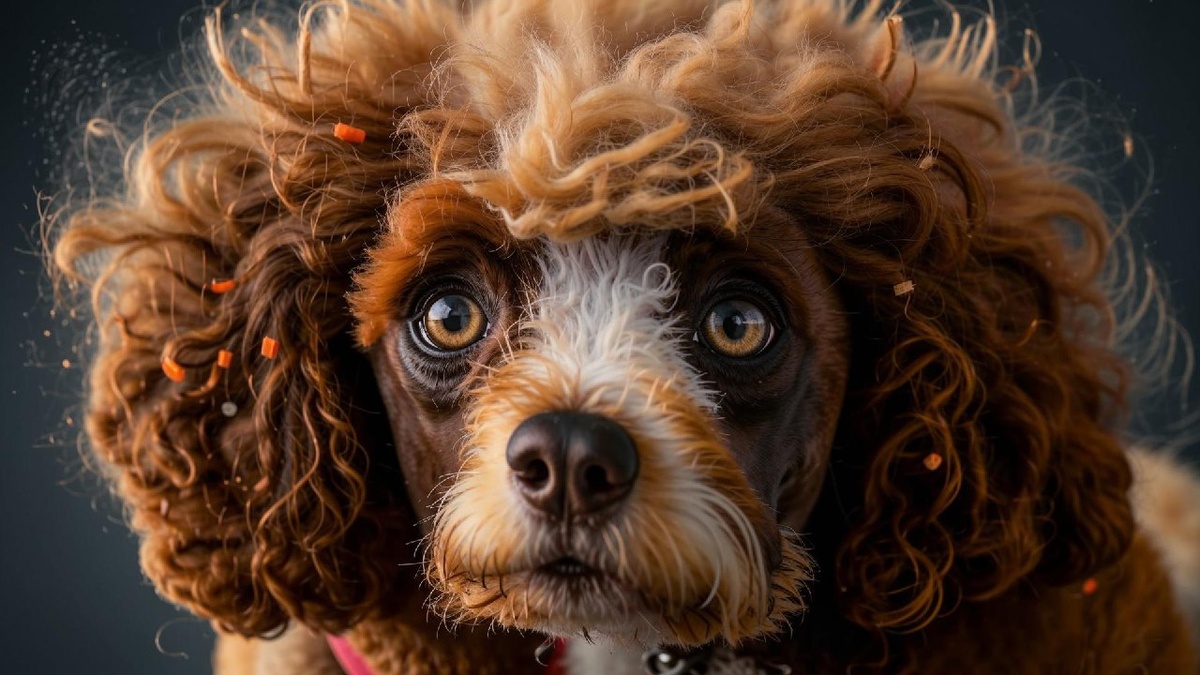 Той-пудель с кудрявой шерстью