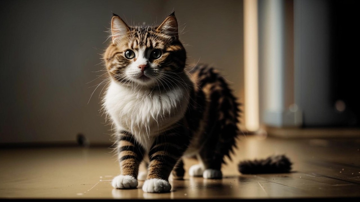 Американский бобтейл с коротким хвостом