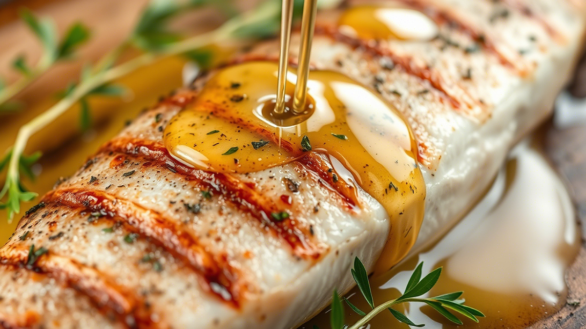 Форель с соусом из белого вина