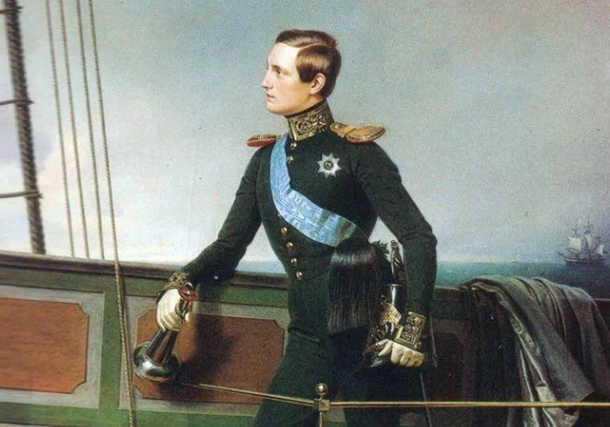 Франц Крюгер. Портрет великого князя Константина. Фрагмент