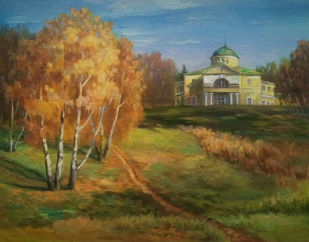 Анастасия Хромова, "Братцево" холст на картоне/масло.