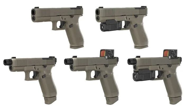 5 новых пистолетов Glock: анонс версии Hunter Edition G45 и G20.