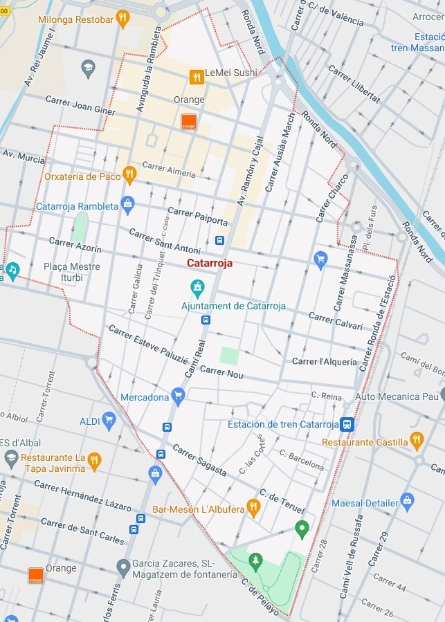 Карта Картаррохи.