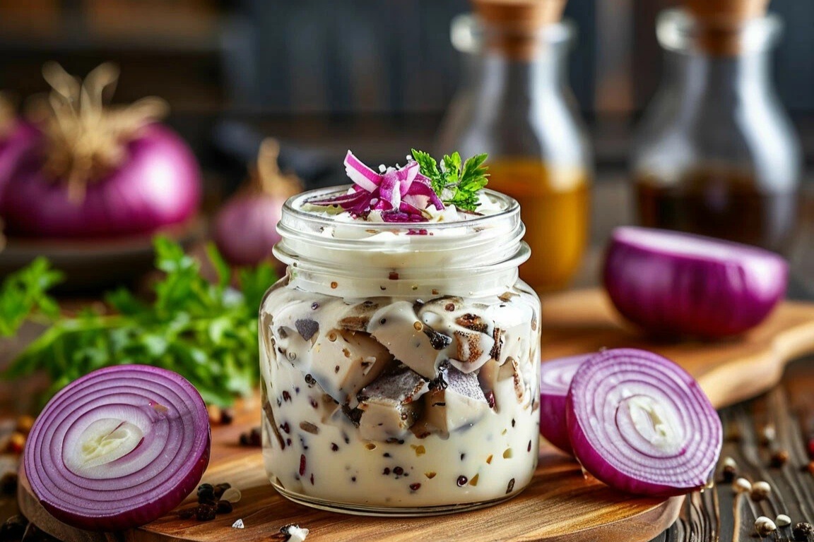 Маринованная сельдь в майонезе со специями