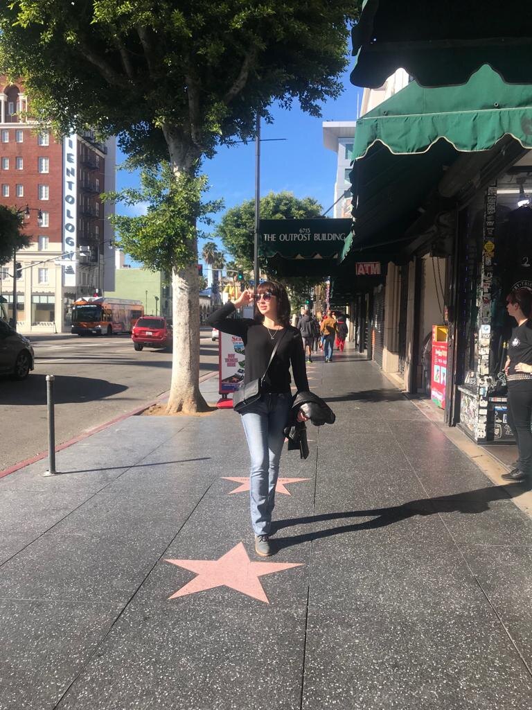 Аллея звезд в Голливуде. Я жила на соседней улице