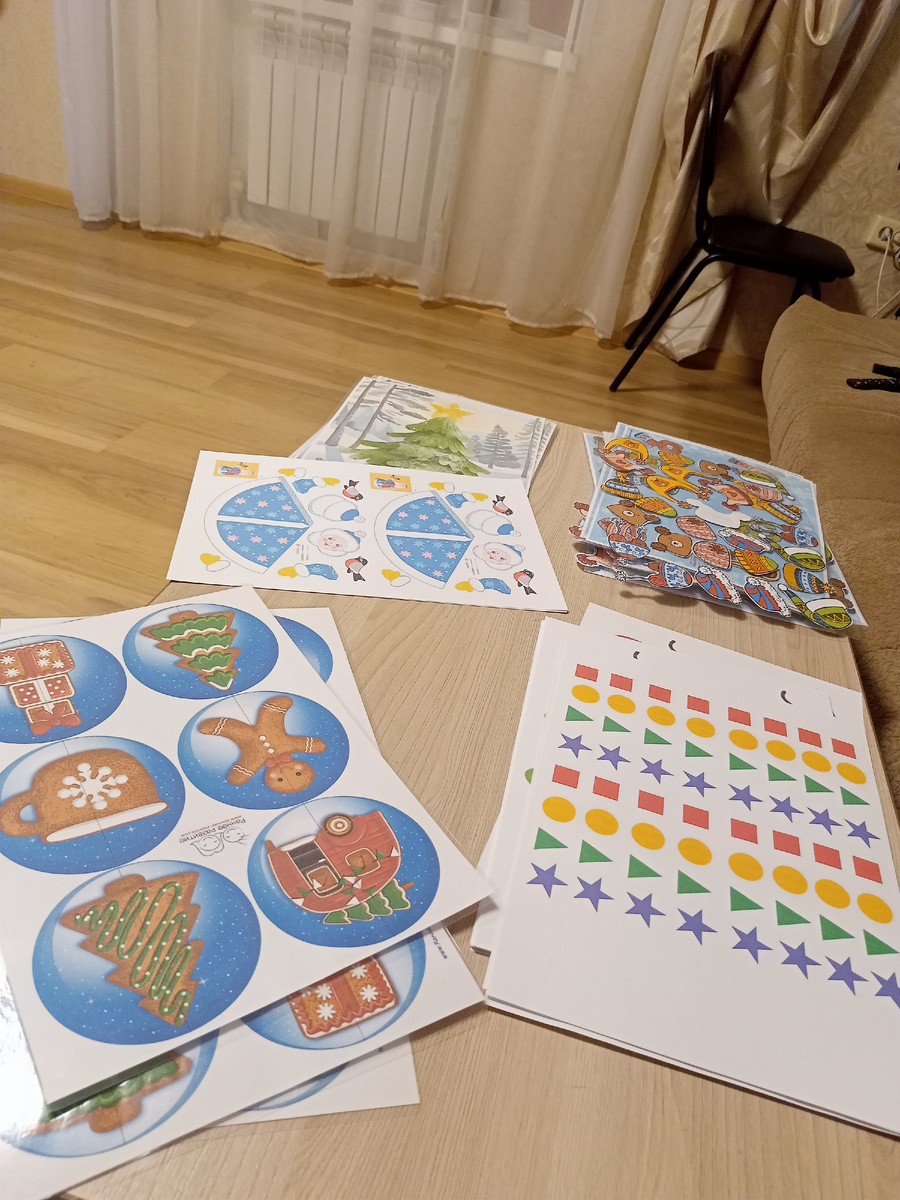 Заготовки к предновогоднему занятию. Кажется,что совсем недавно было, а уже март!