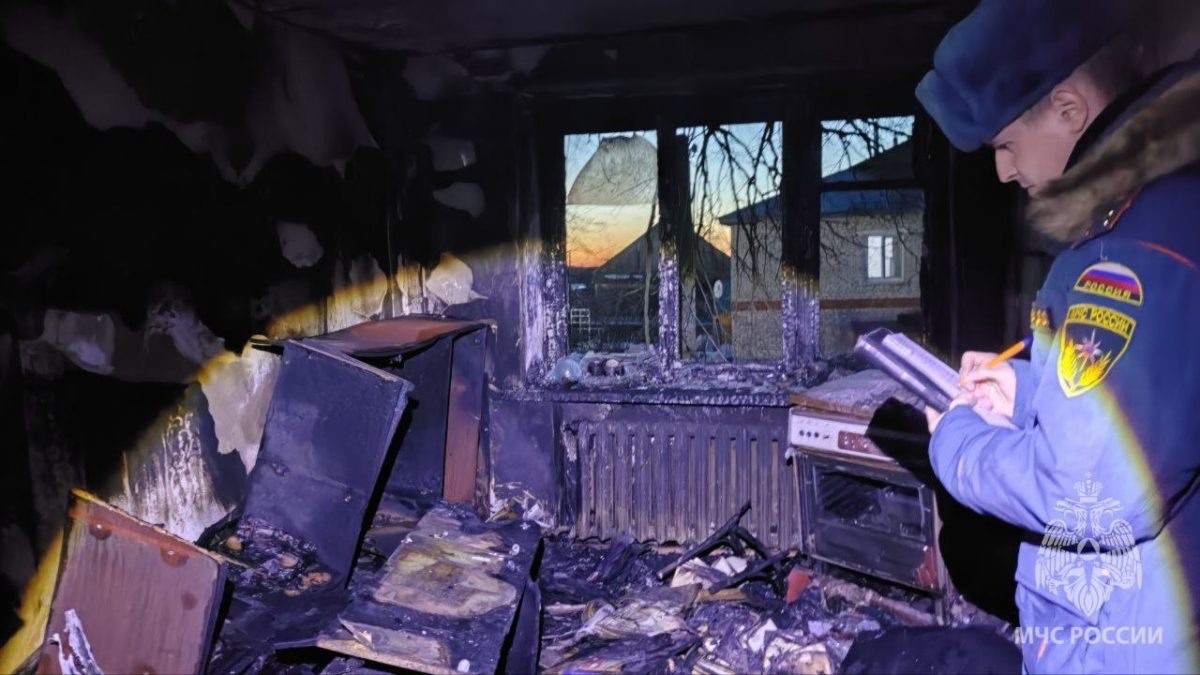    Огонь охватил территорию в 43 кв. метра