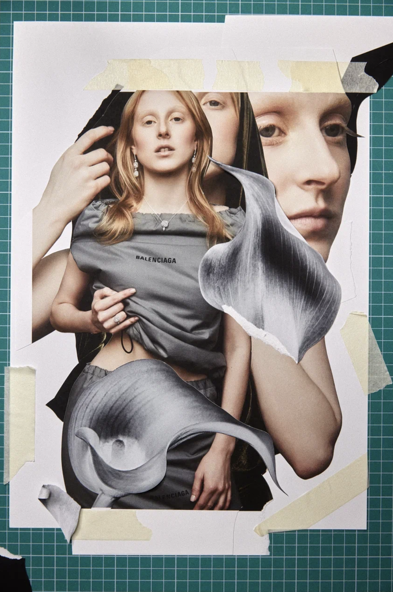     Топ, юбка, все — Balenciaga (ЦУМ); колье, серьги, кольца, все — «Пике», золото, бриллианты, Posié