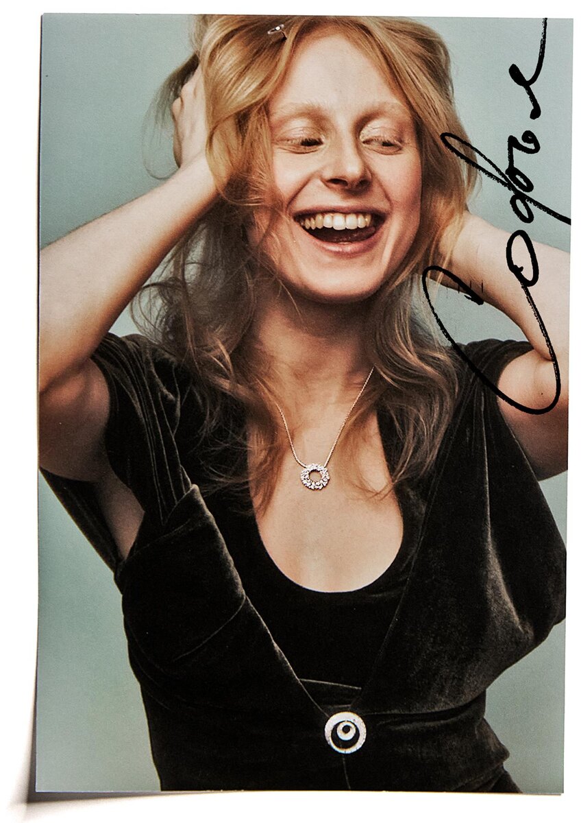     Платье, AND The Brand; колье и брошь «Пируэт», золото, бриллианты, Posié