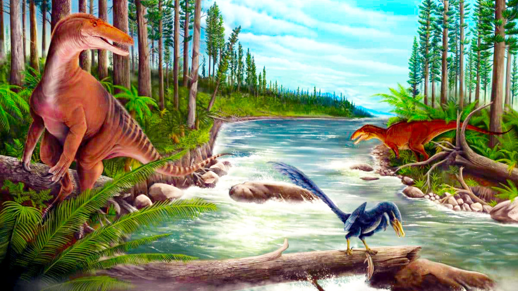 Примерно так видит палеохудожник мезозойскую Австралию.