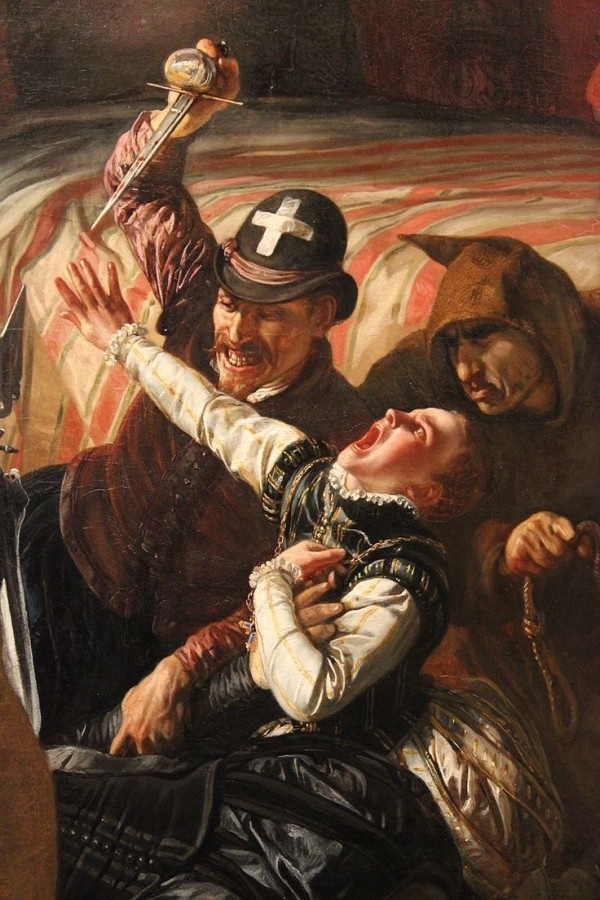 Жозеф Николя Робер-Флери (1797–1890) деталь сцены ночи святого Варфоломея, написанная в 1833 году.