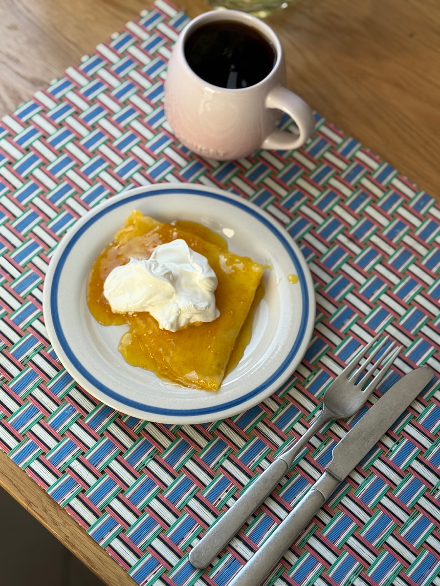 Нежные блинчики с апельсиновым сиропом