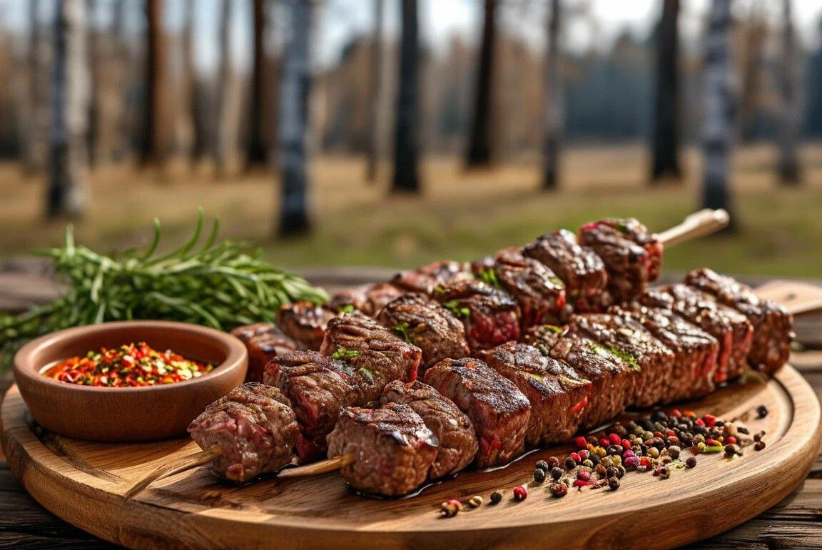 Шашлык из говядины в классическом маринаде