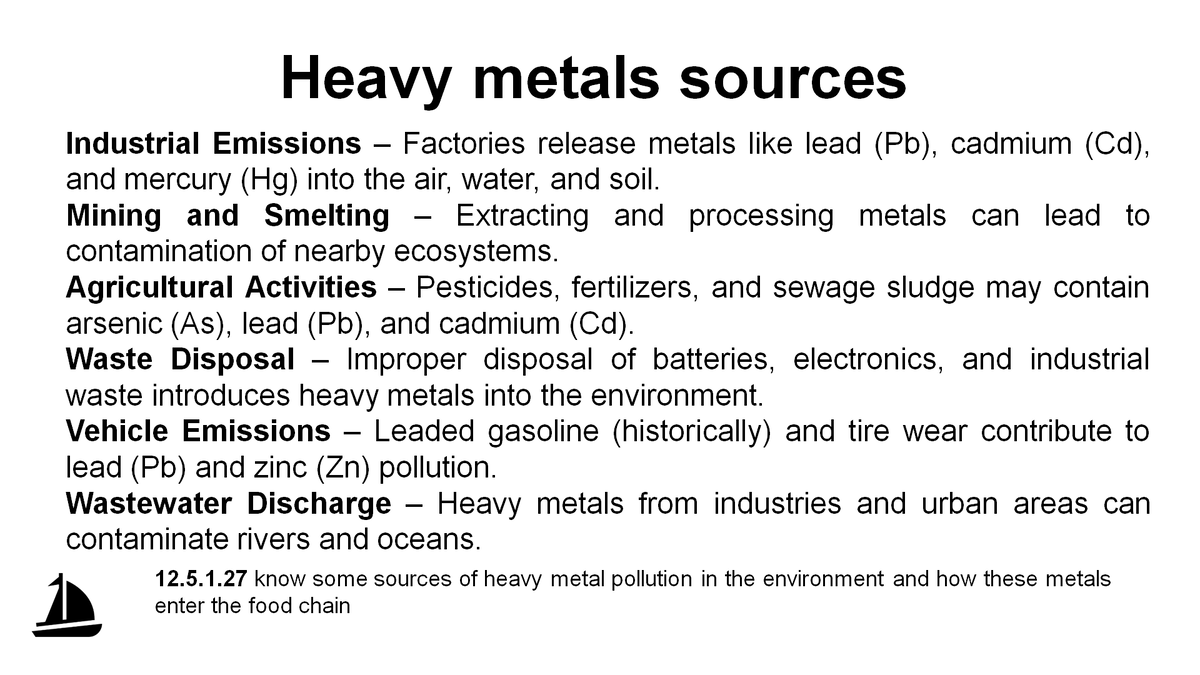 Источники тяжелых металлов