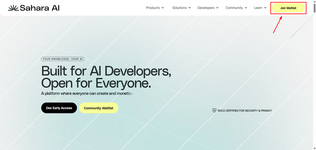 Заполняем форму для получения Waitlist