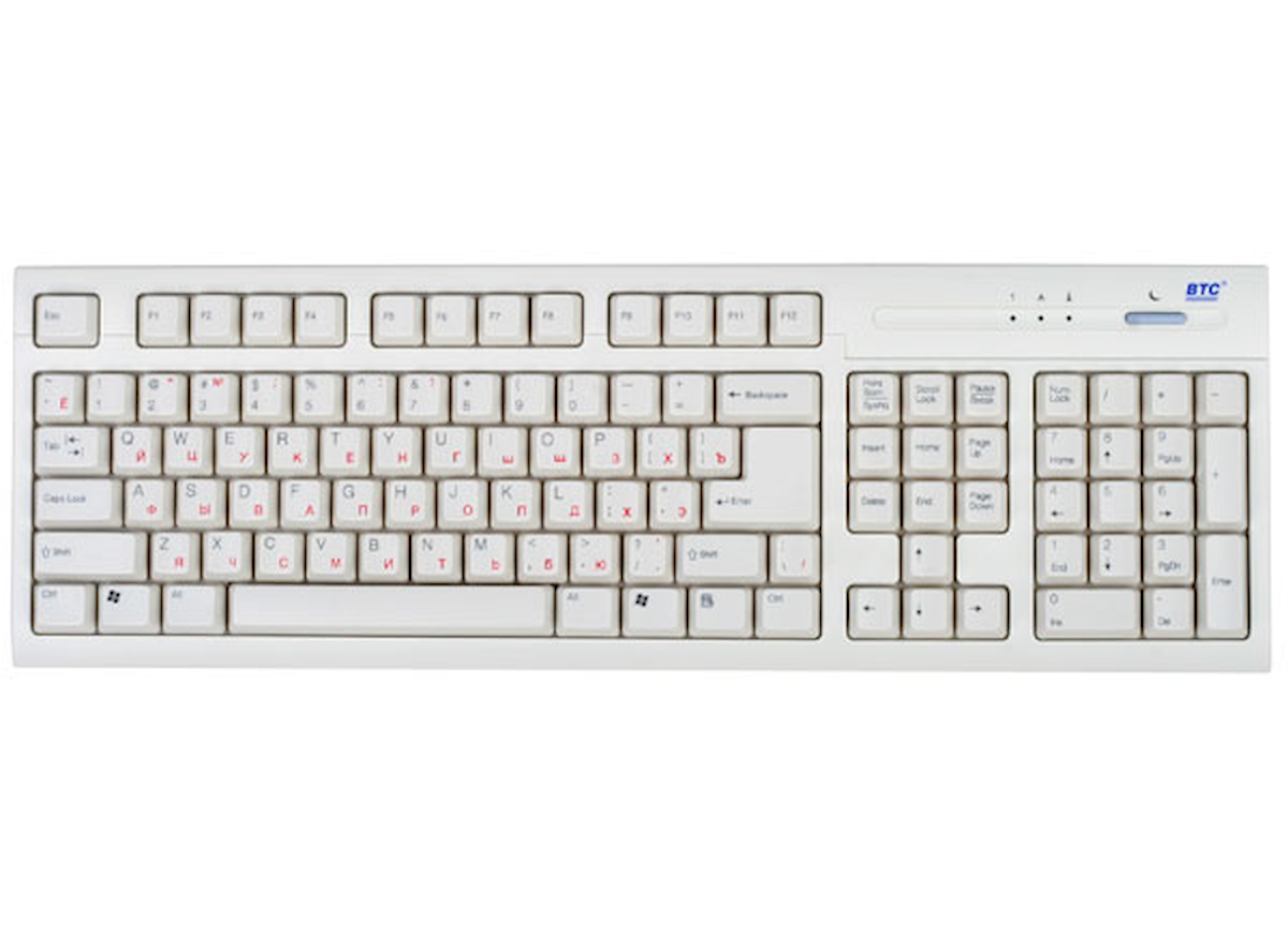 Клавиатура BTC 5106. Листайте вправо