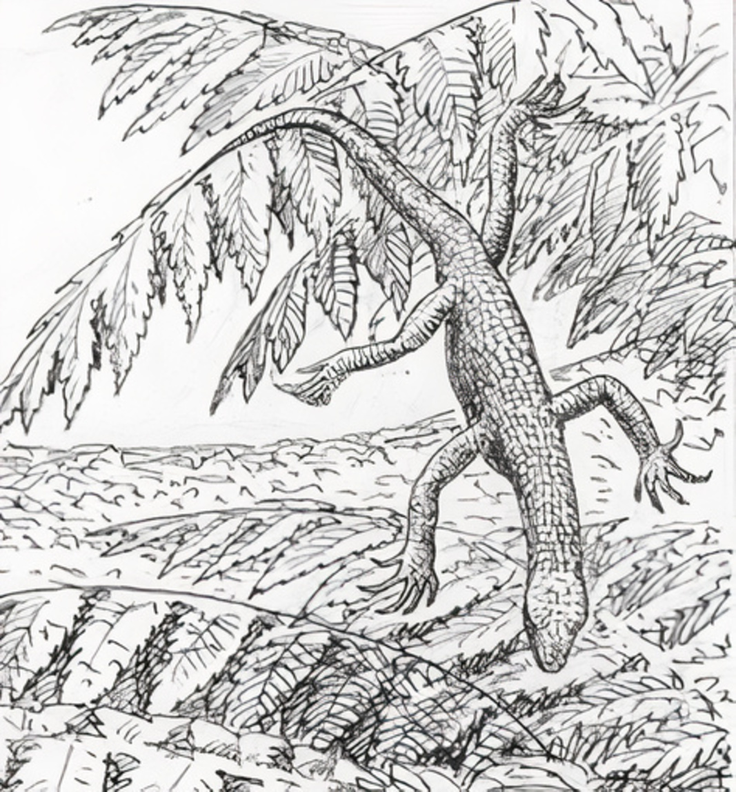 Микрокнем – мелкий архозавроморф из России.