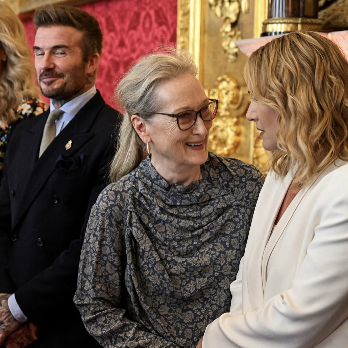 12 июня 2025 года Мерил Стрип была гостьей церемонию вручения наград благотворительной организации King's Foundation в Сент-Джеймсском дворце в Лондоне.