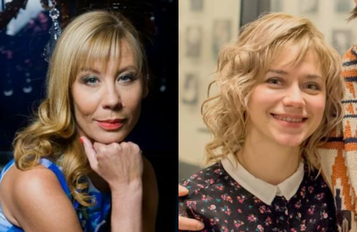 на фото Дарья Юнгерс с дочерью 