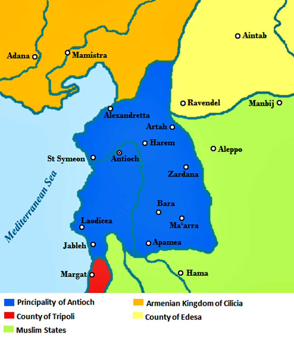 Антиохийское княжество в 1140 году