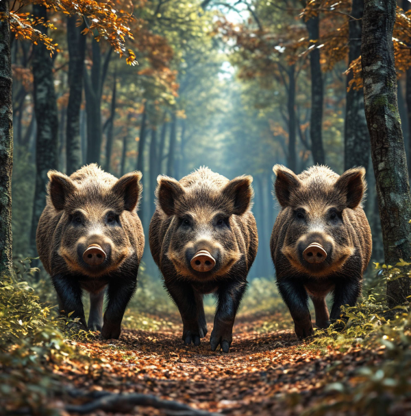 Злые кабанчики))