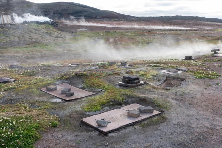 Геотермальная пекарня в Исландии.