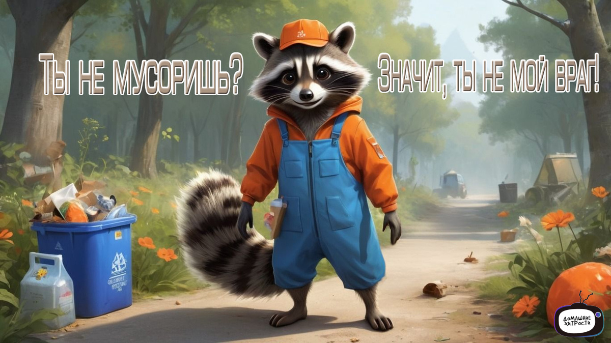 Ты не мусоришь, значит, ты не мой враг. 
