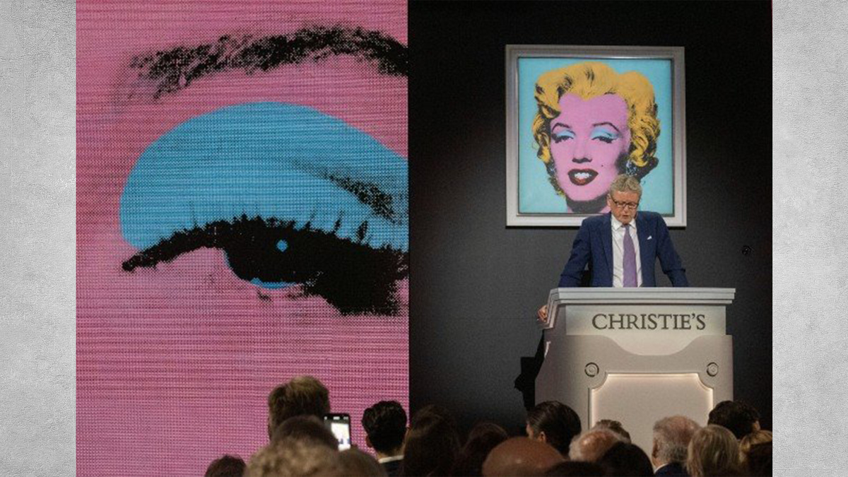 Портрет Мерилин Монро на аукционе Chrictie's